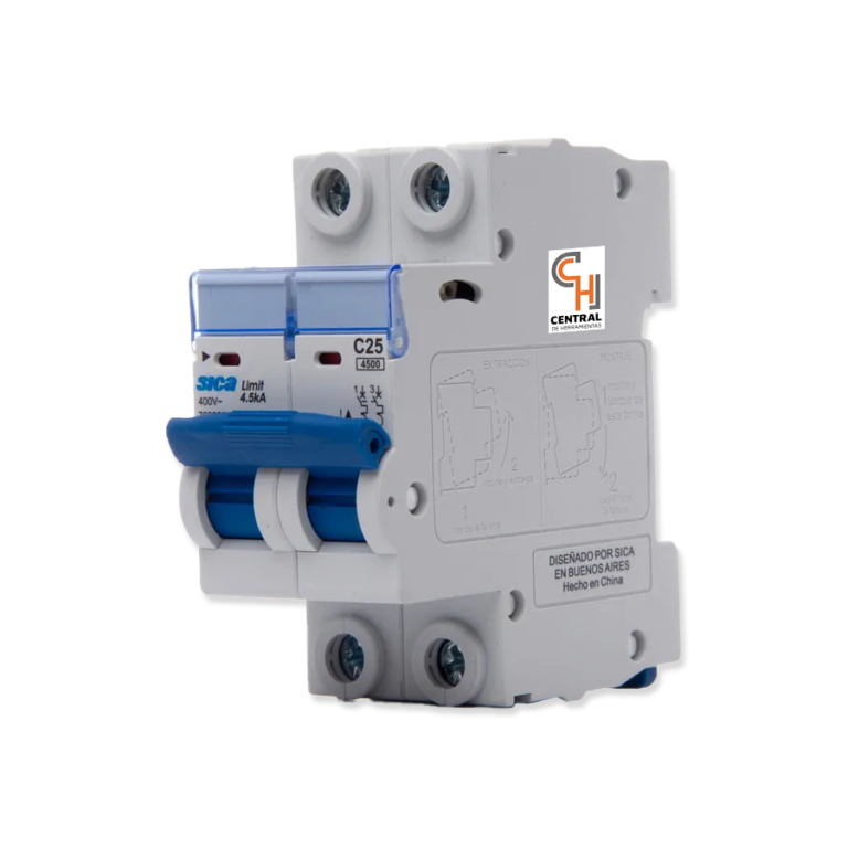 Llave Termomagnetica 25 Amp 4.5 Ka Sica