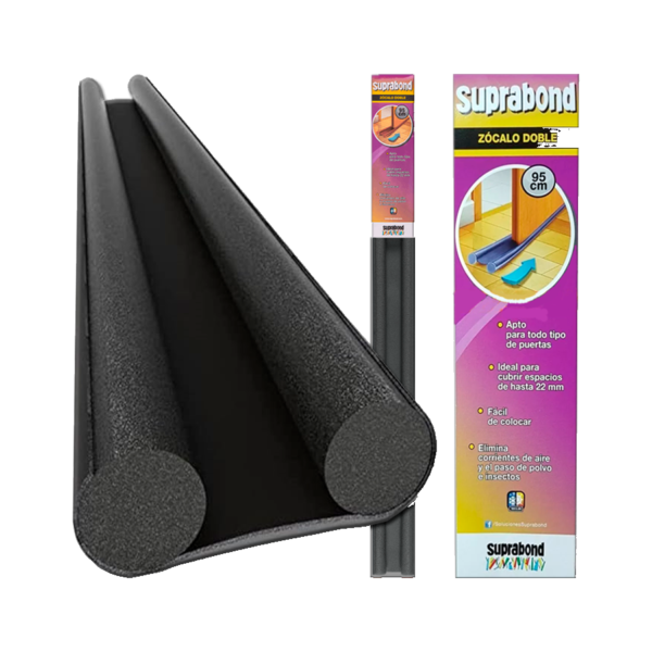 Zócalo Doble 95cm Negro Suprabond
