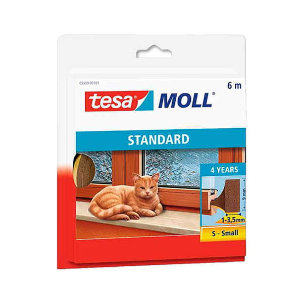 Burlete Autoadhesivo Standard Marrón Tesa
