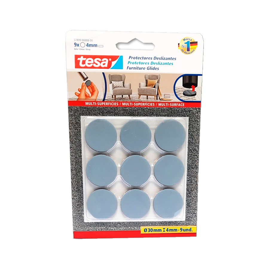 zocalos-y-topes-tesa-57899-00008-00 Protector Deslizante Multisuperficie Circular Tesa